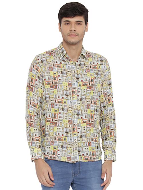 multi colored printed casual shirt - 18077840 - Very Small Image - 1