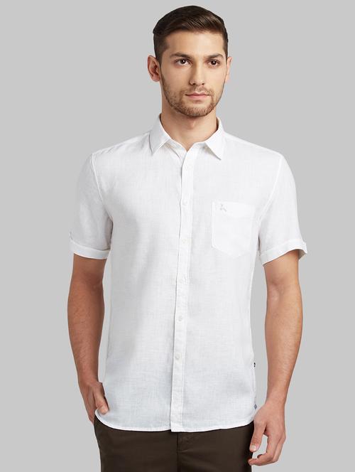 white solid casual shirt - 18077895 - Very Small Image - 1
