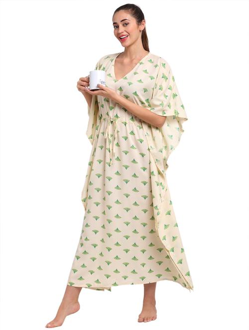 printed maxi kaftan - 18077944 - Very Small Image - 1