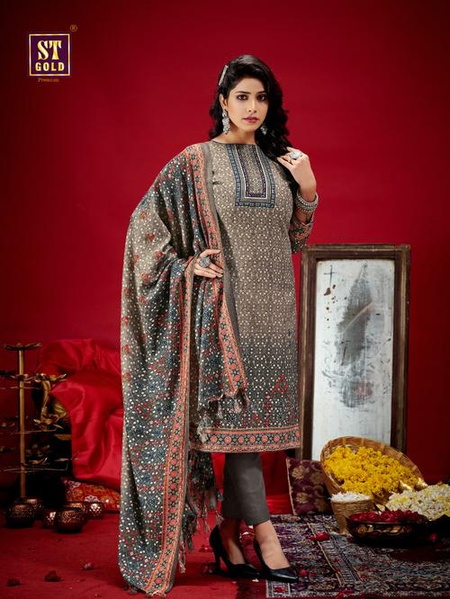 grey colour woolen suit - 18078028 - Very Small Image - 1