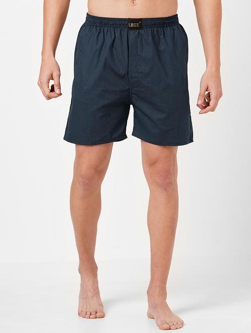 navy blue printed short - 18078041 - Very Small Image - 1