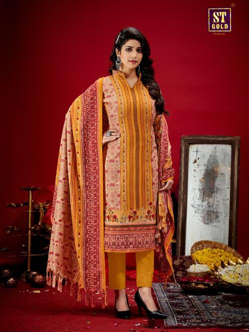 orange colour woolen suit - 18078042 - Very Small Image - 1