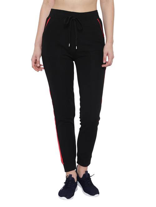 drawstring waist solid track pant - 18079495 - Very Small Image - 1