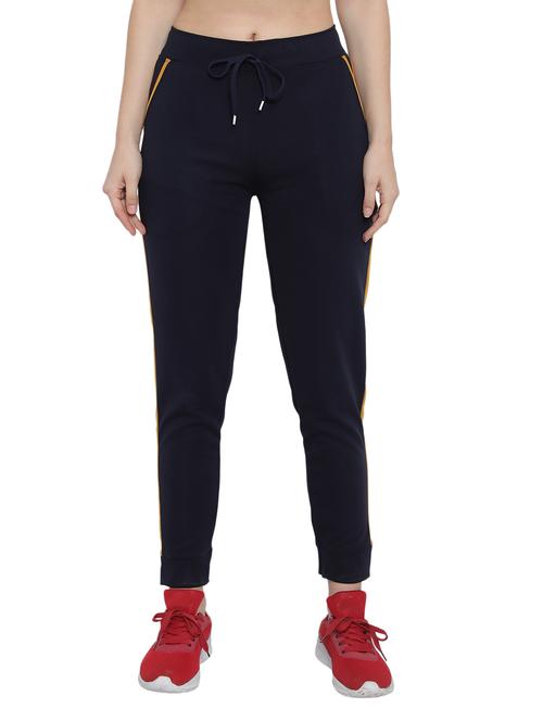 drawstring waist solid track pant - 18079500 - Very Small Image - 1