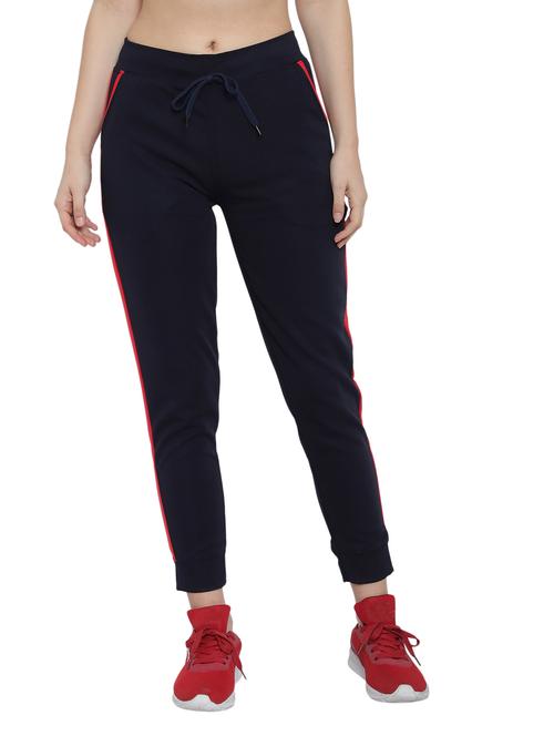 drawstring waist solid track pant - 18079501 - Very Small Image - 1