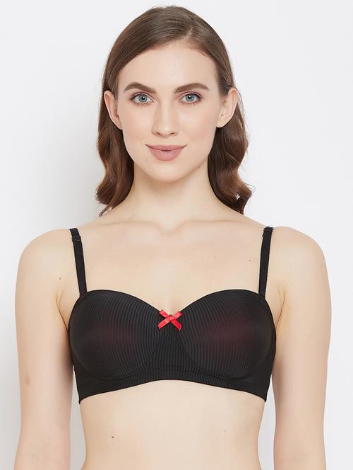 black solid balconette bra - 18080231 - Very Small Image - 1