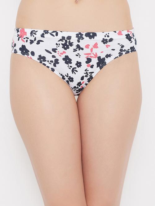 white printed hipster panty - 18080272 - Very Small Image - 1