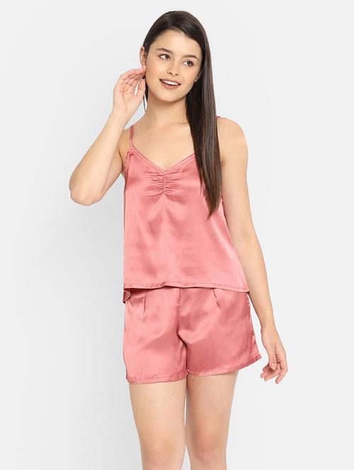 cami neck nightwear shorts set - 18080350 - Very Small Image - 1