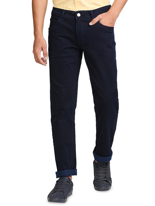 dark blue light washes denim jean - 18080520 - Very Small Image - 1