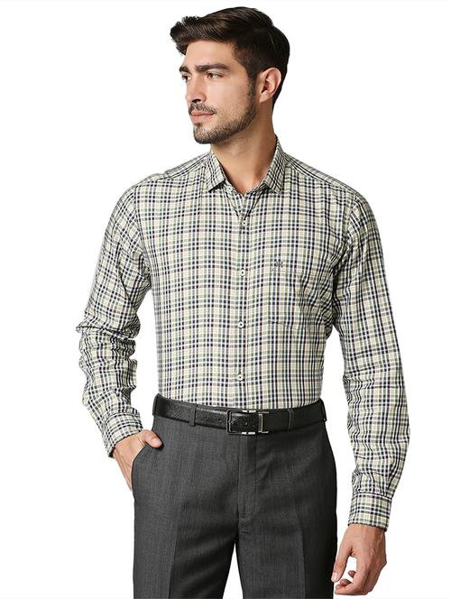 multi checked business casual shirt - 18080687 - Very Small Image - 1