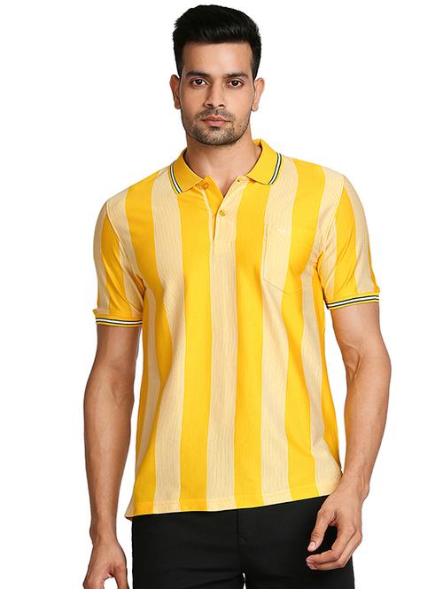 yellow solid polo t-shirt - 18080725 - Very Small Image - 1
