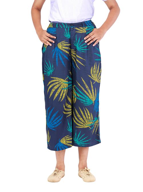 women's fancy print palazzo pant - 18080748 - Very Small Image - 1
