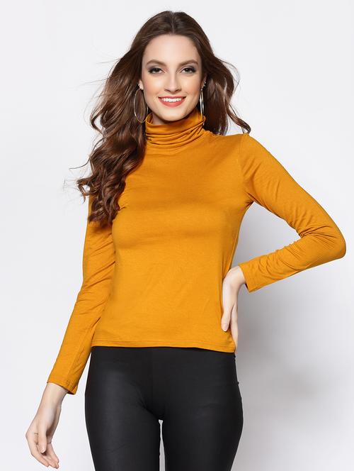turtle neck solid top - 18081126 - Very Small Image - 1