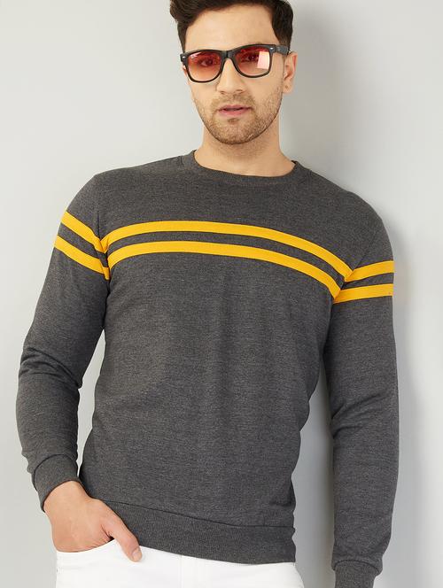 grey taped sweatshirt - 18081184 - Very Small Image - 1