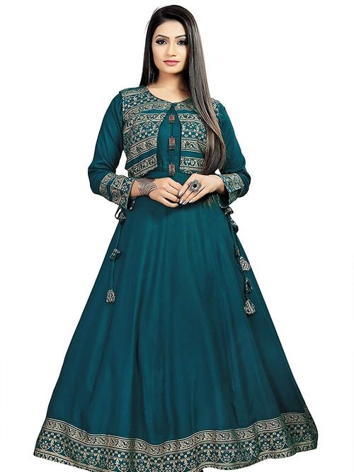 long gown style kurti - 18081456 - Very Small Image - 1