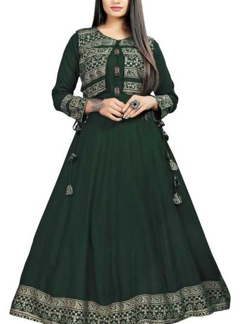 long gown style kurti - 18081457 - Very Small Image - 1