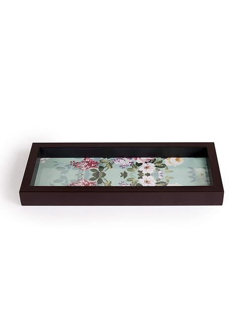fireflies handcrafted serving tray with acrylic insert for dining tableware (pack of 1, vintage charm) - 18081661 - Very Small Image - 1