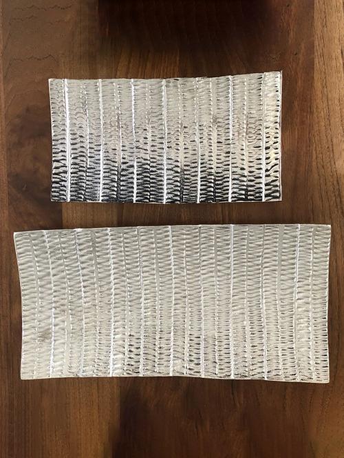 fireflies rectangle platter decorative platter cake stand (pack of 2, silver) - 18082222 - Very Small Image - 1