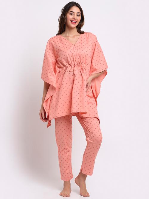 orange rayon maternity wear - 18082548 - Very Small Image - 1