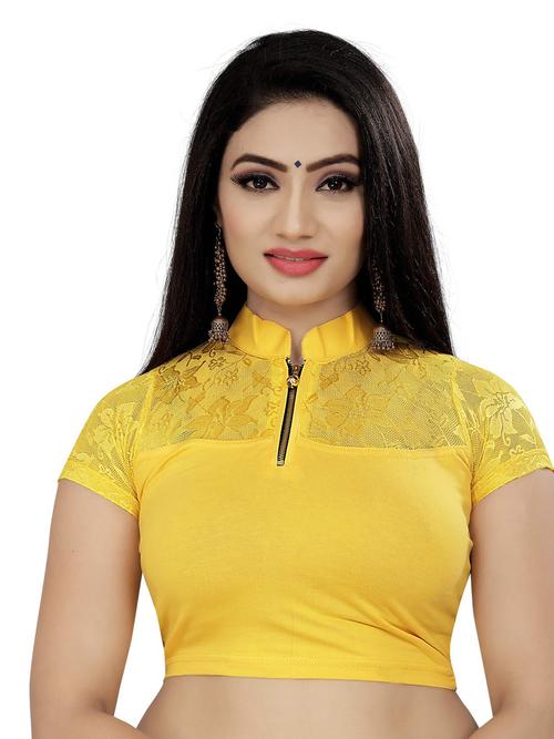 designer cotton blouse - 18082589 - Very Small Image - 1