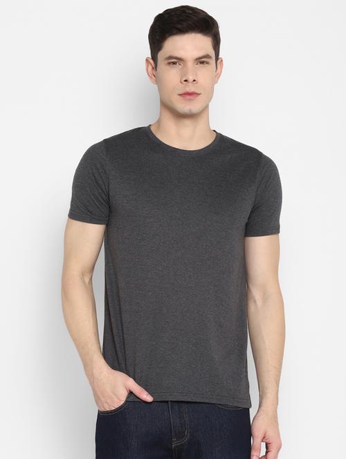 charcoal grey solid t-shirt - 18082593 - Very Small Image - 1