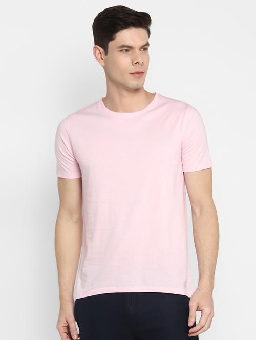 pink solid regular t-shirt - 18082598 - Very Small Image - 1