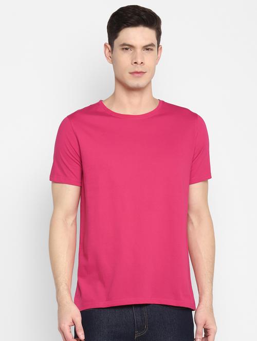 pink solid t-shirt - 18082600 - Very Small Image - 1