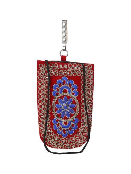 red velvet ethnic pouch - 18082790 - Very Small Image - 1