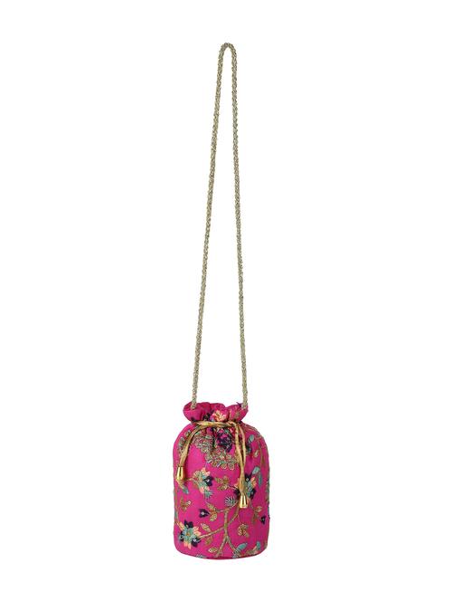 pink cotton polyester blend ethnic potli - 18082796 - Very Small Image - 1