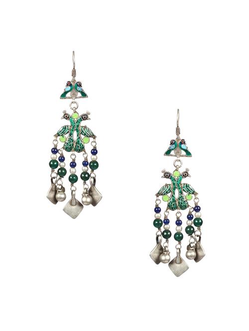 silver drop earring - 18082982 - Very Small Image - 1
