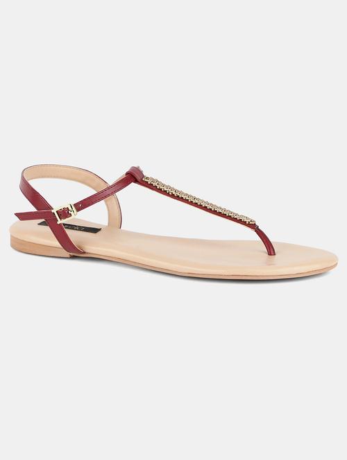 red back strap sandal - 18083750 - Very Small Image - 1