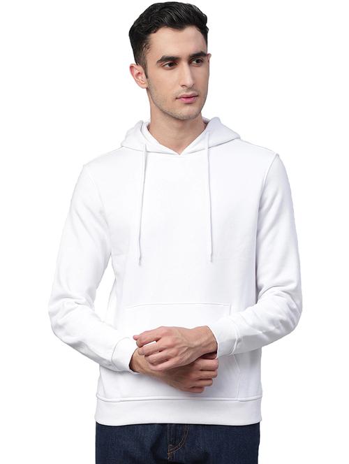 white cotton solid sweatshirt - 18105808 - Very Small Image - 1