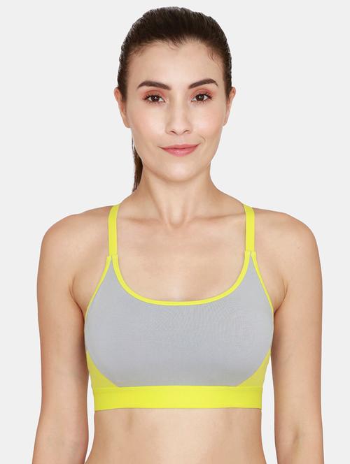 color block sports bra - 18105899 - Very Small Image - 1