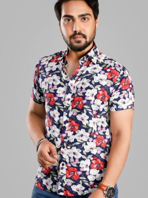 blue cotton shirt - 18106056 - Very Small Image - 1