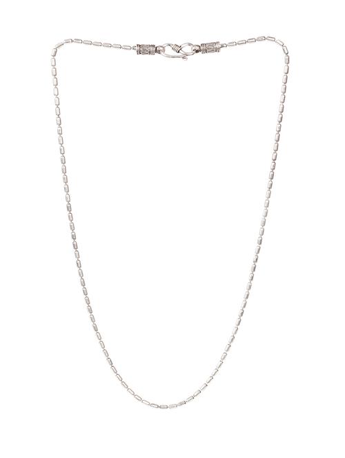 silver handcrafted statement necklace - 18107636 - Very Small Image - 1