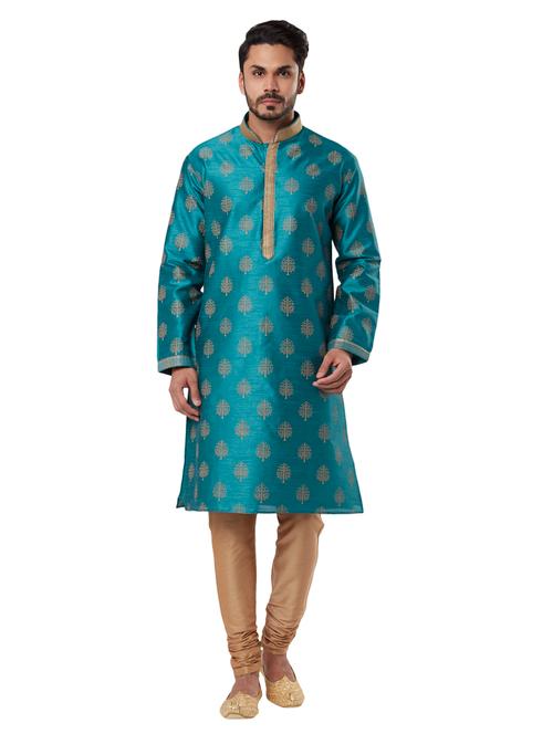 orange polyester kurta - 18108274 - Very Small Image - 1