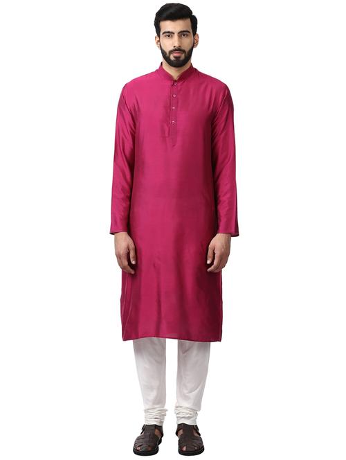 pink polyester kurta - 18108392 - Very Small Image - 1