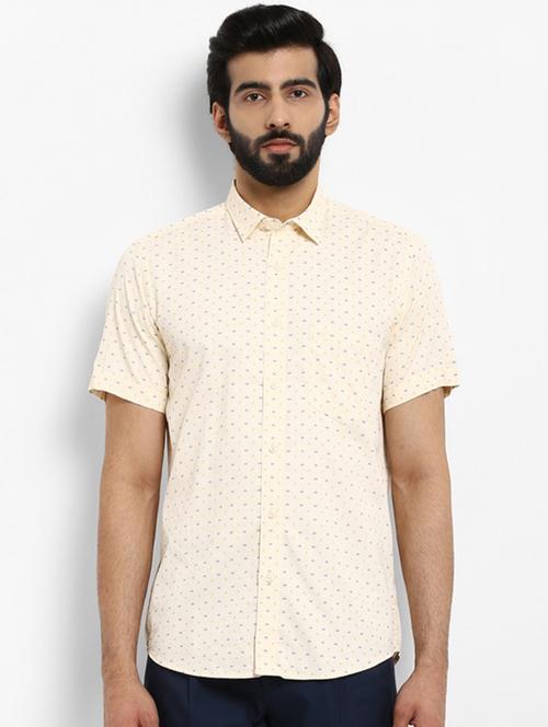 yellow printed casual shirt - 18108501 - Very Small Image - 1