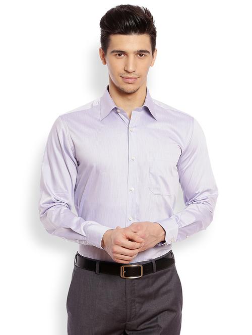 purple cotton formal shirt - 18108549 - Very Small Image - 1