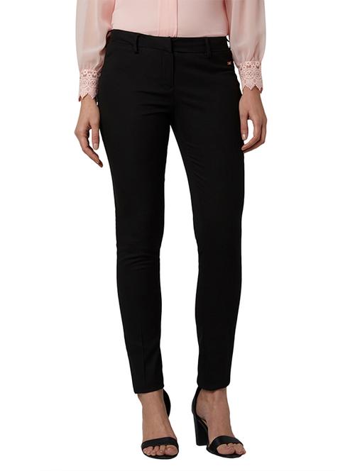 mid rise solid flat front trouser - 18108851 - Very Small Image - 1