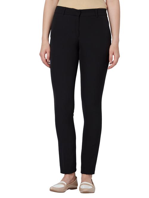 mid rise flat front trouser - 18108857 - Very Small Image - 1