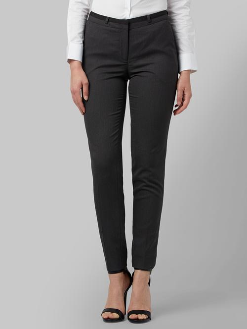 mid rise flat front trouser - 18108860 - Very Small Image - 1