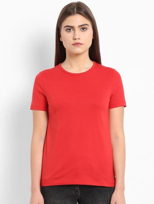red cotton regular tshirt - 18108922 - Very Small Image - 1