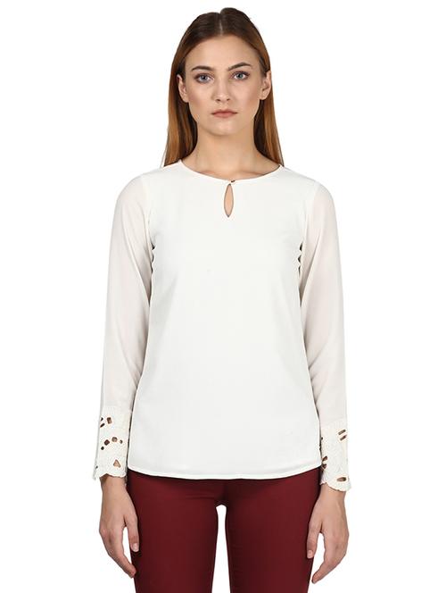 keyhole neck solid top - 18108947 - Very Small Image - 1
