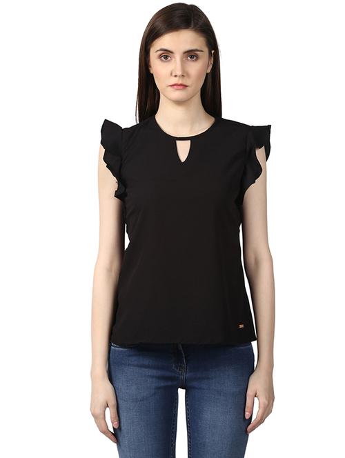 cap sleeves solid top - 18108974 - Very Small Image - 1