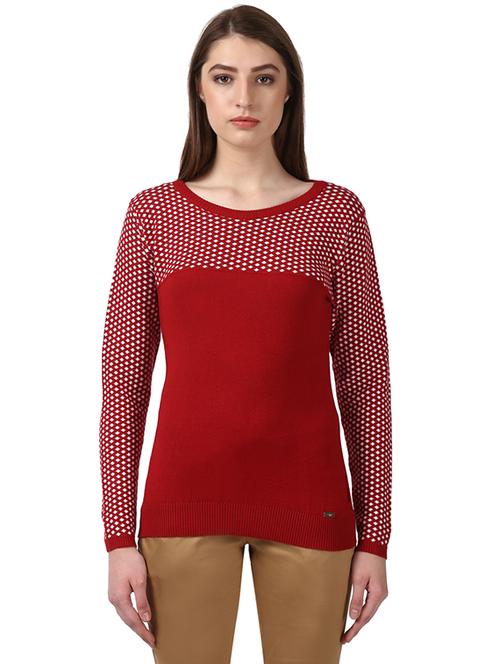 round neck printed pullover - 18109009 - Very Small Image - 1