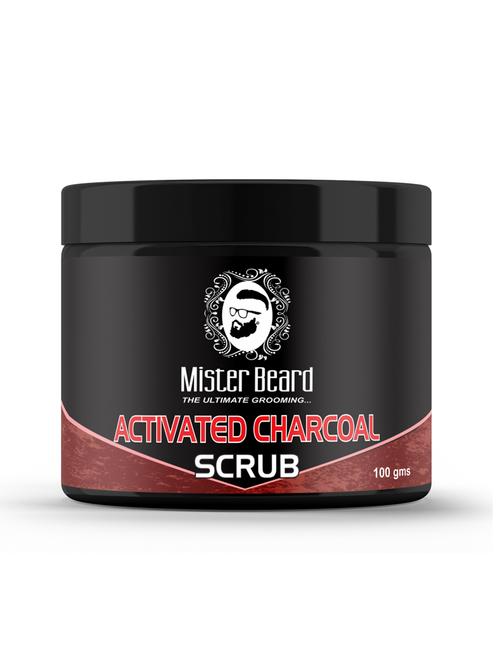mister beard activated charcoal scrub 100gm - 18109045 - Very Small Image - 1