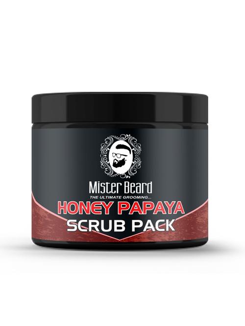 mister beard honey papaya scrub pack 100gm - 18109058 - Very Small Image - 1