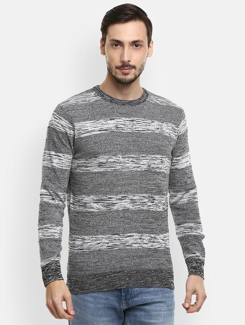 grey self design cardigan - 18109290 - Very Small Image - 1