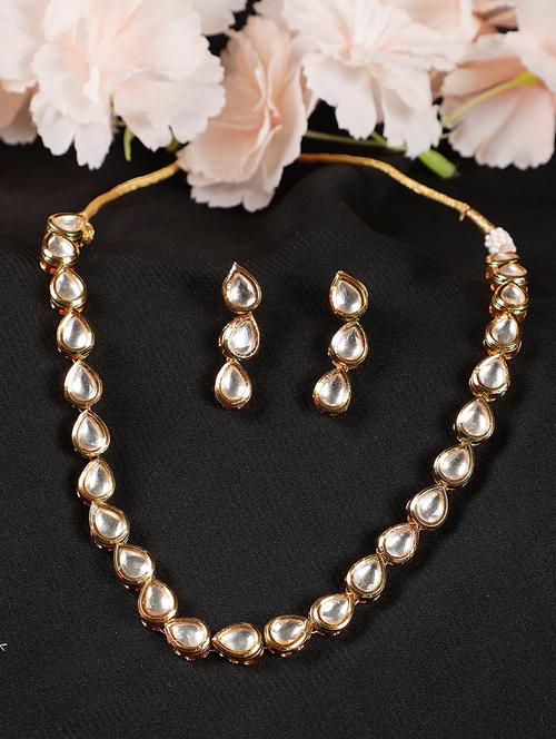 kundan gold plated set - 18109390 - Very Small Image - 1